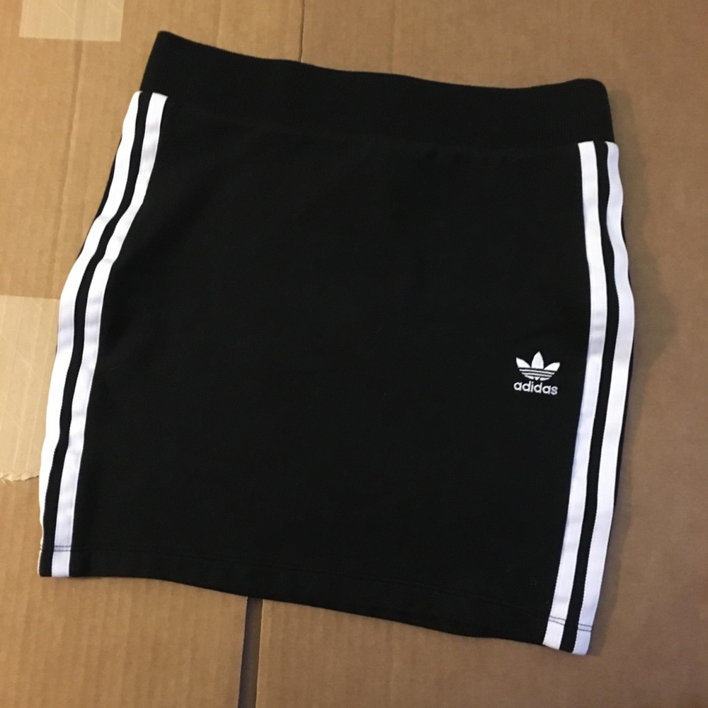 adidas Originals Black Three Stripe Skirt